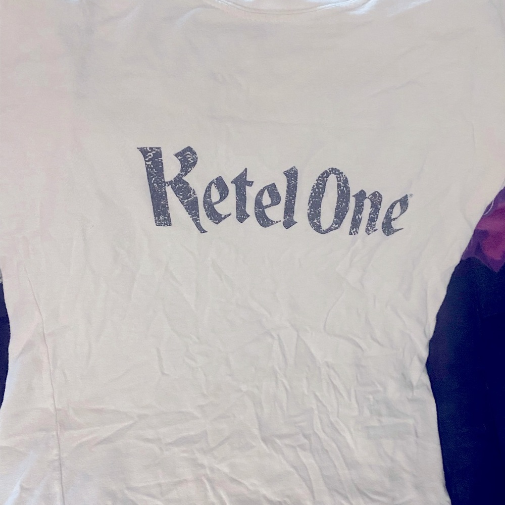 Round neck white Ketel One tee size S